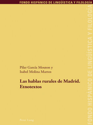 cover image of Las hablas rurales de Madrid